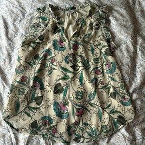 Loft sleeveless chiffon top